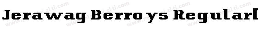 Jerawag Berroys Regular字体转换